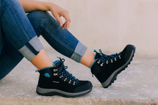 Damen Trekkingschuhe Wildleder Blau - Image 3