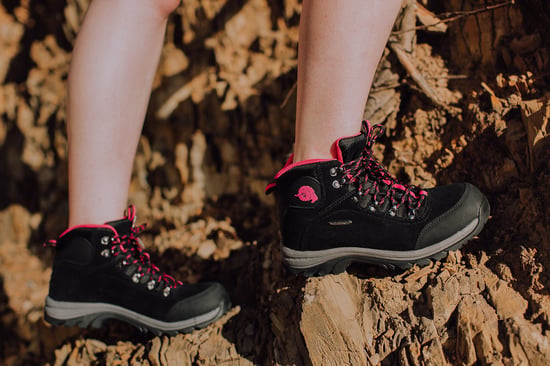 Damen Trekkingschuhe Wildleder Pink - Image 3