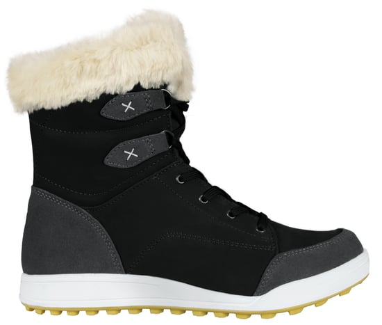 Damen Winterstiefel Echtleder mit Kunstfell Schwarz - Image 3