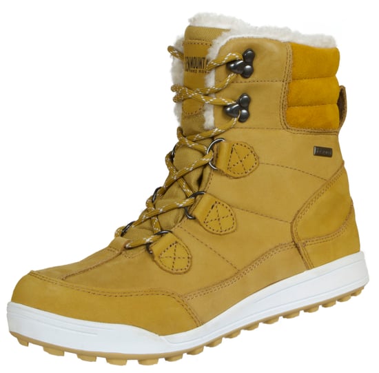 Damen Fellstiefel mit Lammwolle Winterstiefel Braun - Image 1