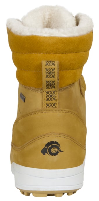 Damen Fellstiefel mit Lammwolle Winterstiefel Braun - Image 5