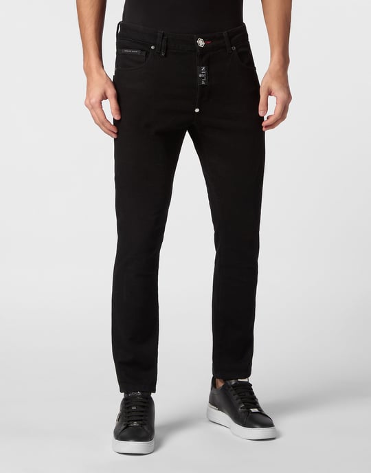 Philipp Plein Jeans, Skinny Fit - Schwarz - Image 2