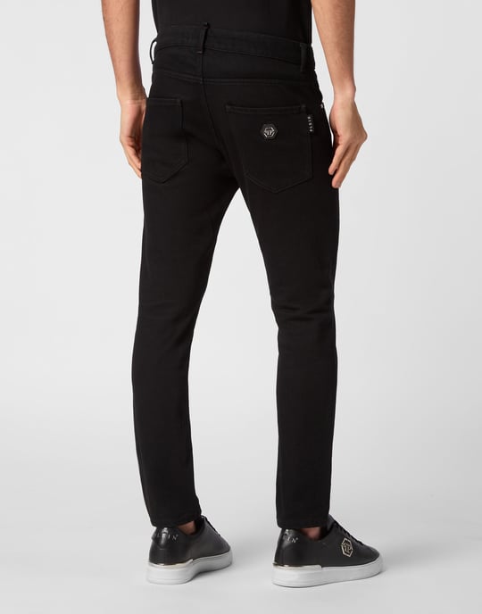 Philipp Plein Jeans, Skinny Fit - Schwarz - Image 3