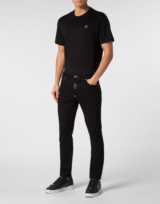 Philipp Plein Jeans, Skinny Fit - Schwarz - Image 4
