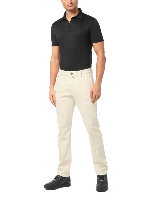 Billionaire Denim-chinohose mit schmaler Passform - Weiß - Image 3