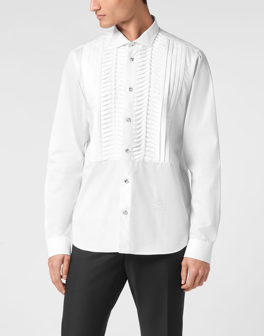 Philipp Plein Smoking-Hemd - Weiß - Image 2