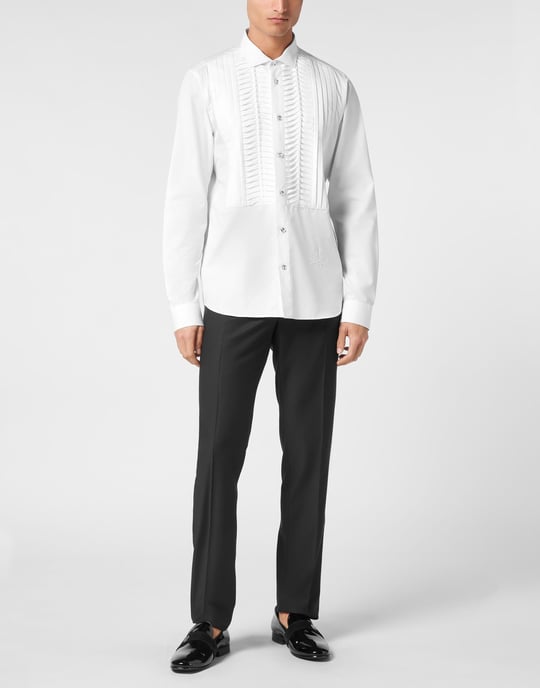 Philipp Plein Smoking-Hemd - Weiß - Image 4