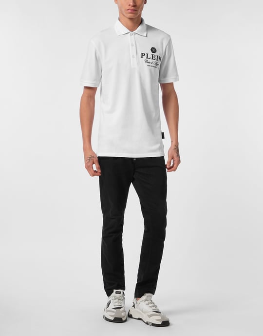 Philipp Plein Polo-Shirt SS "Club The Course" - Weiß - Image 4