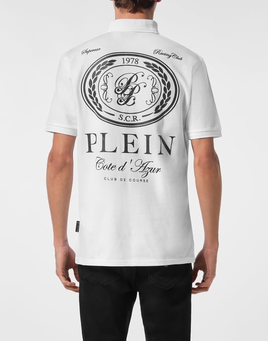 Philipp Plein Polo-Shirt SS "Club The Course" - Weiß - Image 5