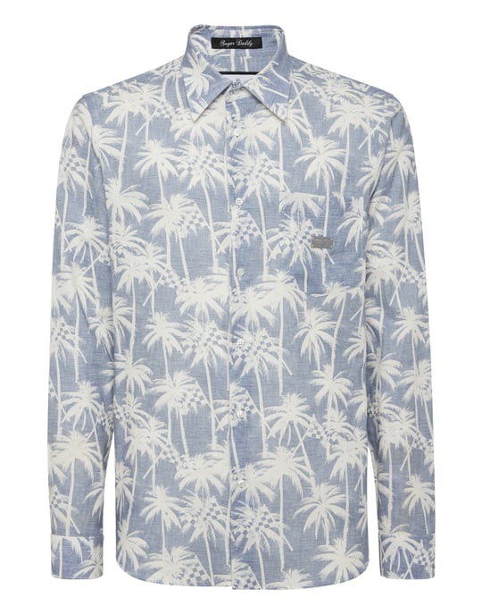 Philipp Plein Shirt Sugar Daddy Cut Ls - Hellblau - Image 1