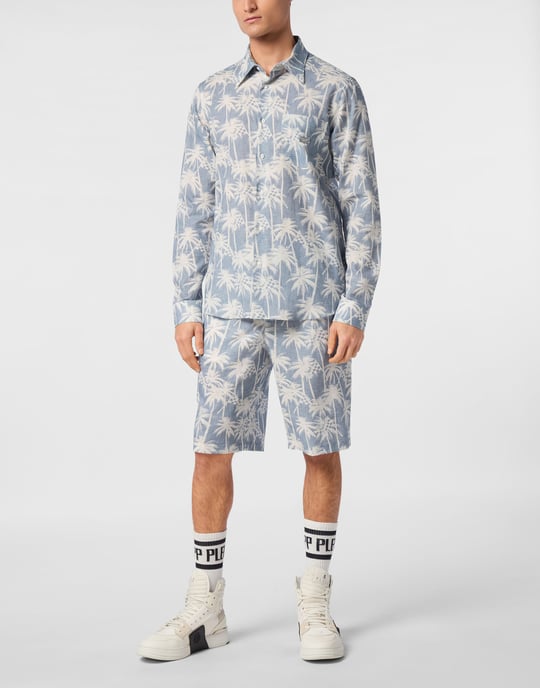 Philipp Plein Shirt Sugar Daddy Cut Ls - Hellblau - Image 4