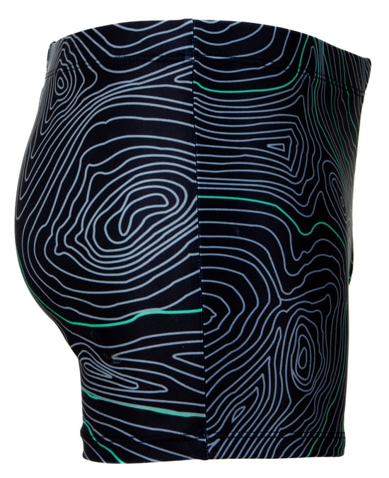 Herren Badehose eng anliegend gestreift Boxerbadehose - Image 4