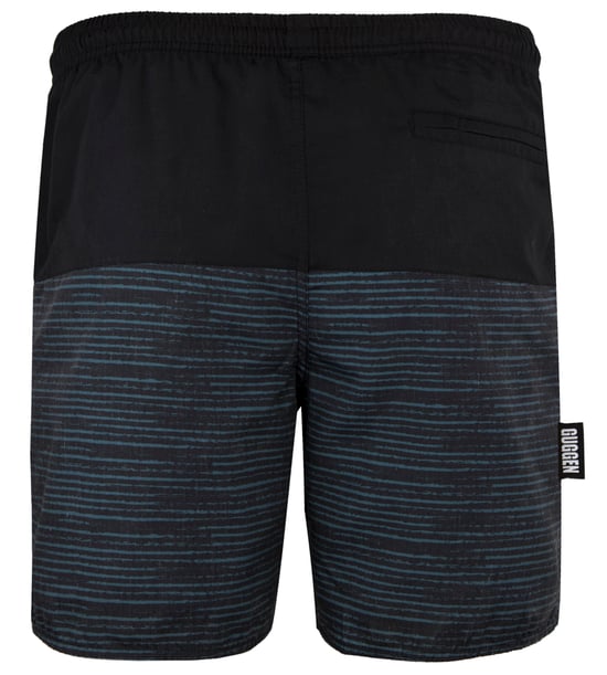 Herren Badehose mit Muster Streifen Grün Schwarz - Image 3
