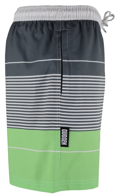 Herren Badehose mit Muster Streifen Grün - Image 2
