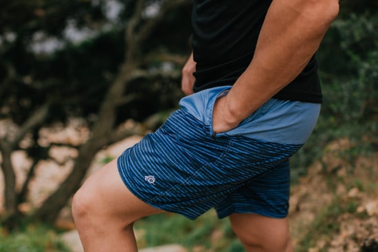 Herren Badehose mit Muster Streifen Grün Schwarz - Image 4