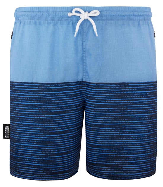 Herren Badehose mit Muster Streifen Grün Schwarz - Image 5