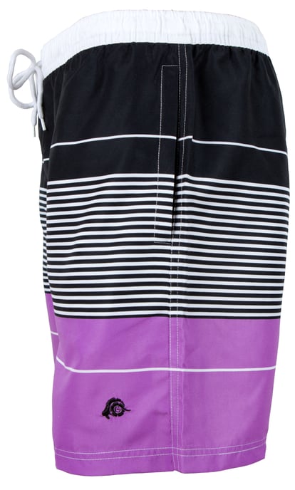 Herren Badehose mit Muster Streifen Lila - Image 6