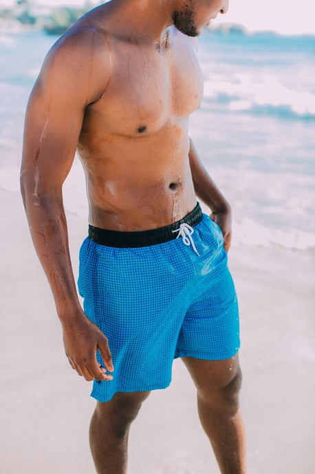 Herren Badehose Kariert - Image 3