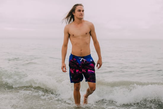 Herren Badehose mit Palmen Muster Pink - Image 2