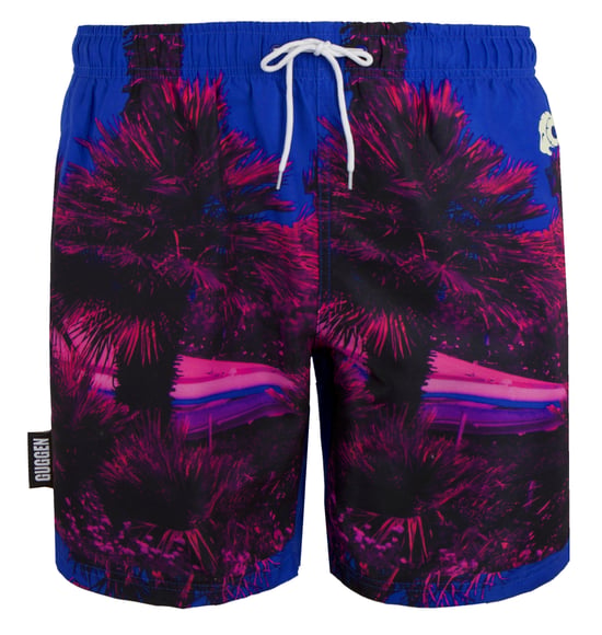 Herren Badehose mit Palmen Muster Pink - Image 4