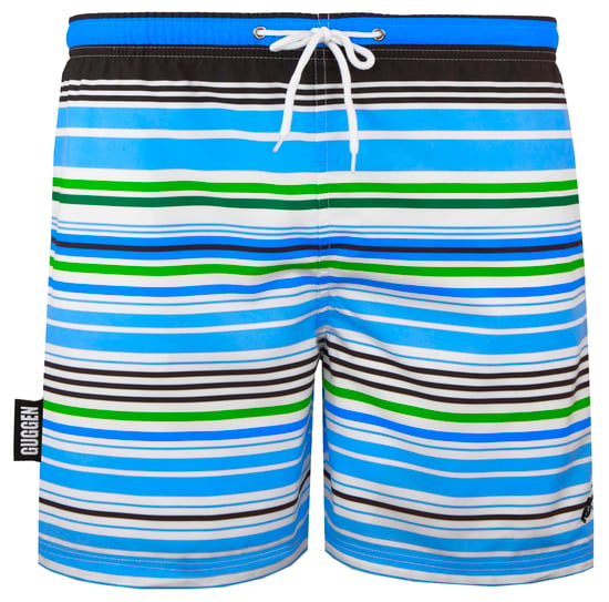 Herren Badehose mit Muster Streifen Blau - Image 6
