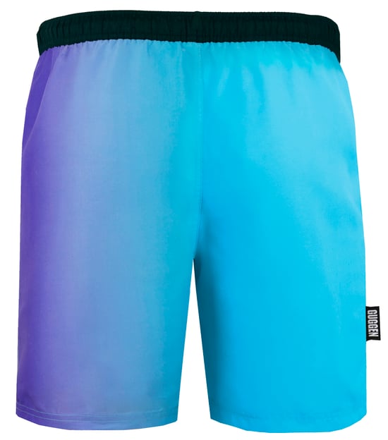 Herren Badehose mit Muster Streifen Blau Lila - Image 4