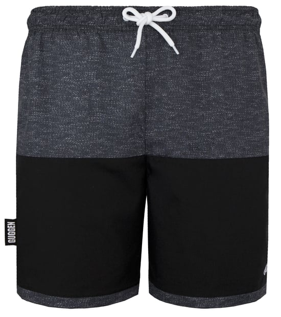 Herren Badehose mit Muster Grau Schwarz - Image 5