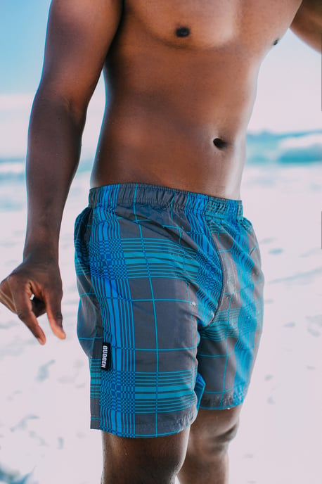 Herren Badehose Kariert - Image 5