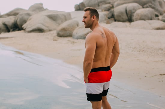 Herren Badehose mit Muster Streifen - Image 4