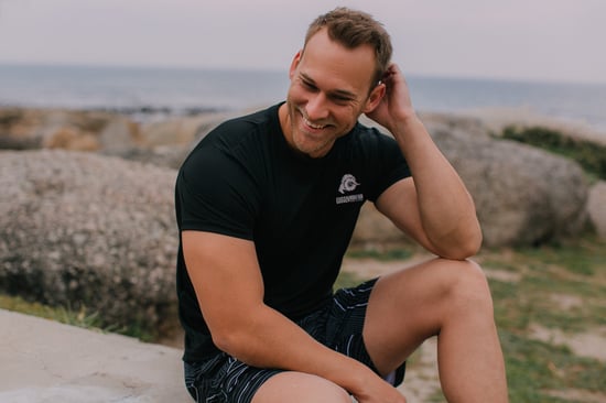 Herren Badehose Streifen lässige Boardshorts Linien Muster - Image 2