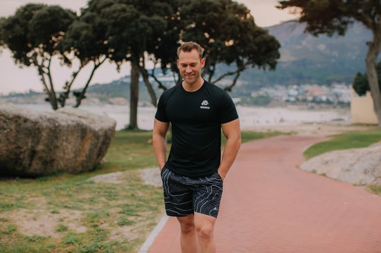 Herren Badehose Streifen lässige Boardshorts Linien Muster - Image 4