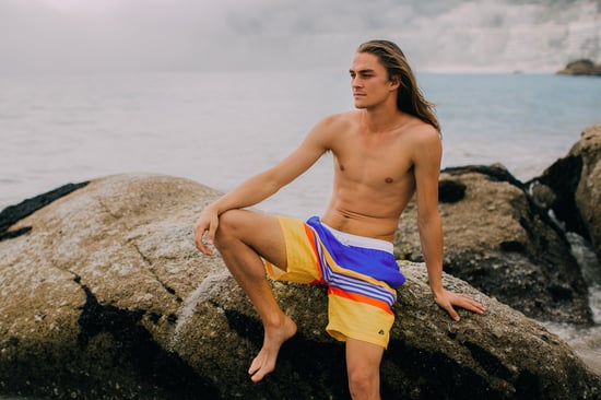 Herren Badehose mit Muster Streifen - Image 2