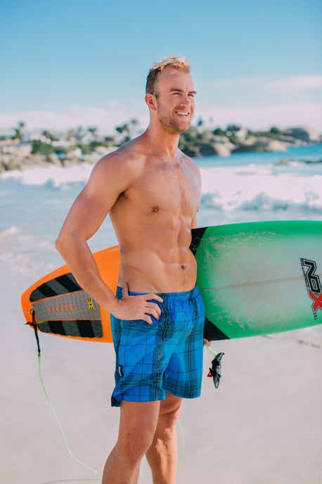 Herren Badehose Kariert - Image 5