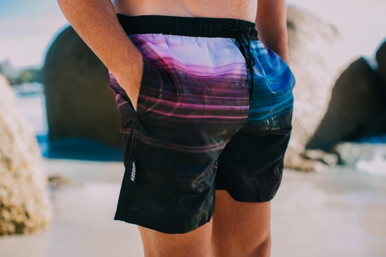 Herren Badehose gestreift verschwommene Streifen - Image 3