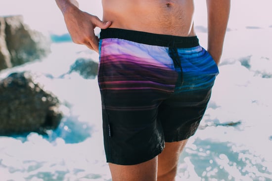 Herren Badehose gestreift verschwommene Streifen - Image 4