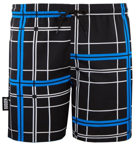 Herren Badehose Kariert Blau - Image 5