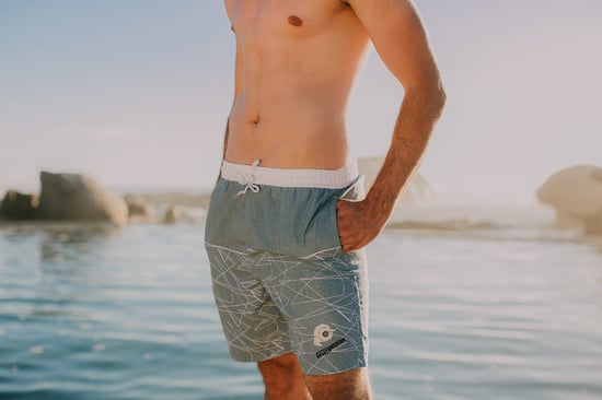 Herren Badehose Kariert - Image 4