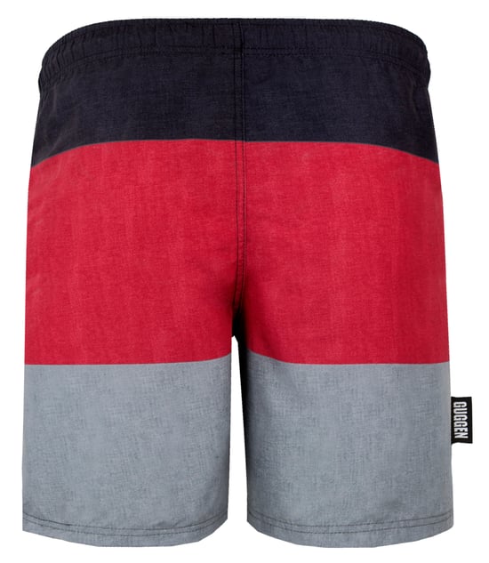 Herren Badehose mit Muster Streifen Rot - Image 6