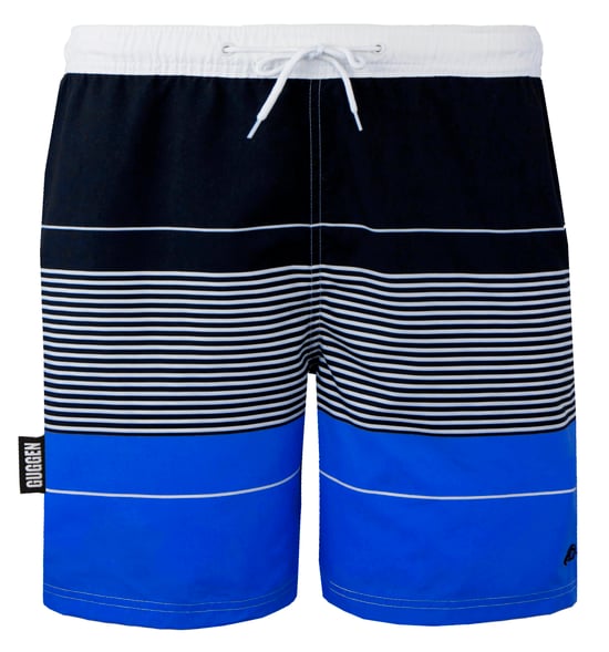 Herren Badehose mit Muster Streifen Blau - Image 5