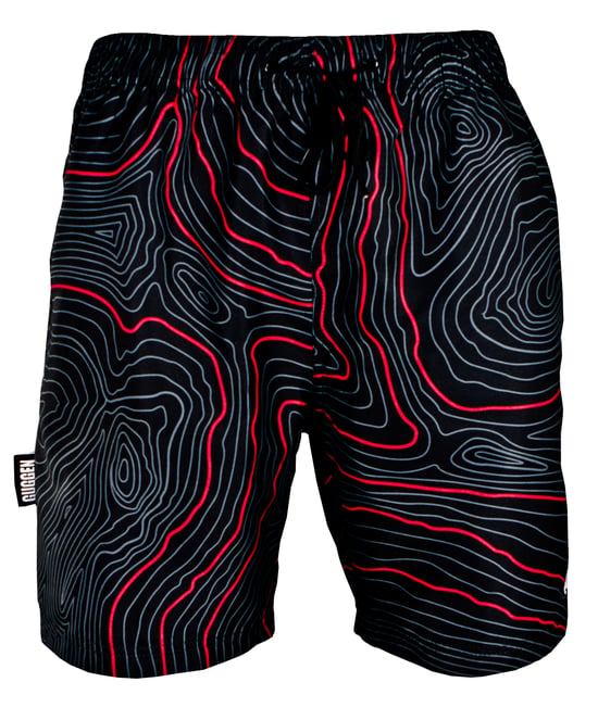 Herren Badehose Streifen lässige Boardshorts Linien Muster - Image 5