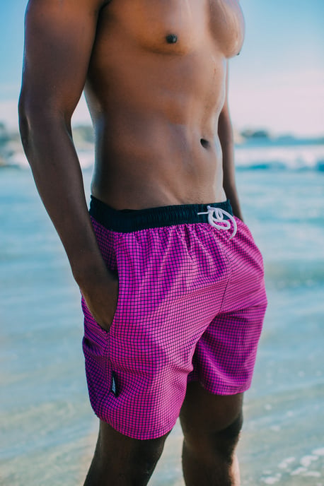 Herren Badehose Kariert - Image 3