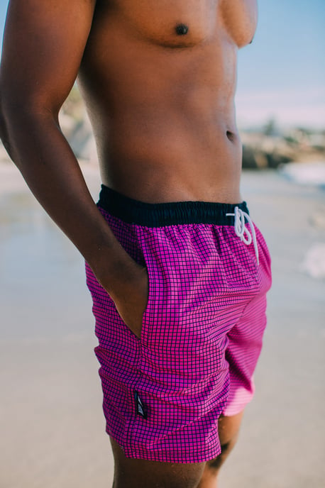 Herren Badehose Kariert - Image 5