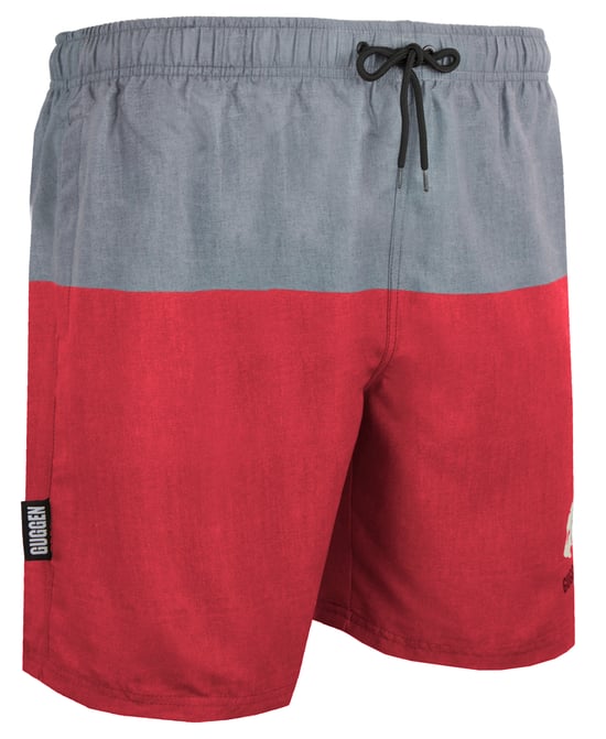 Herren Badehose mit Muster Streifen Rot - Image 6