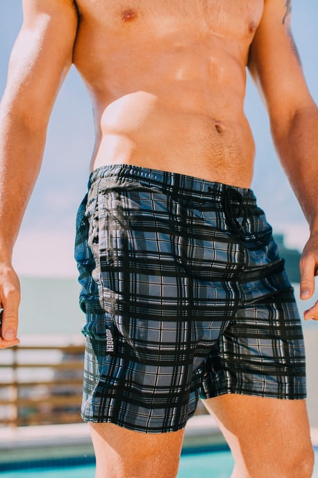 Herren Badehose Kariert - Image 3