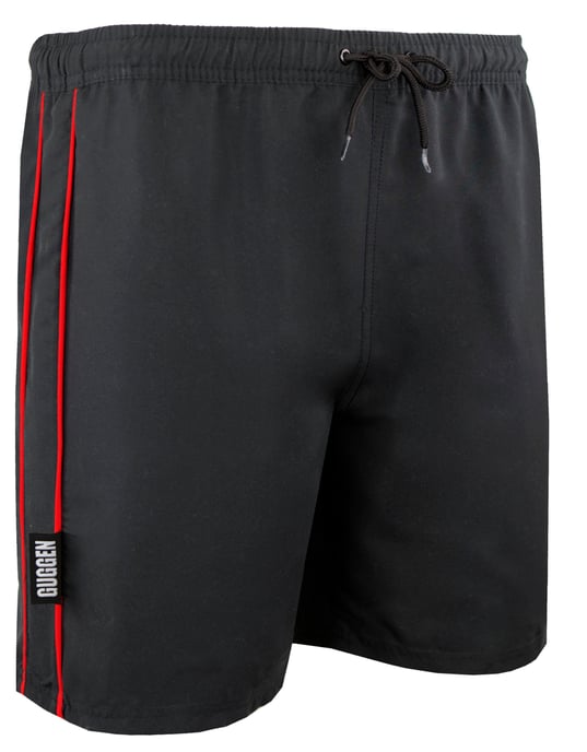 Herren Badehose wechselt Muster bei Nässe kariert schwarz - Image 1