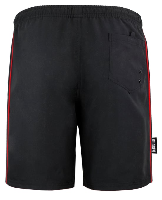 Herren Badehose wechselt Muster bei Nässe kariert schwarz - Image 5
