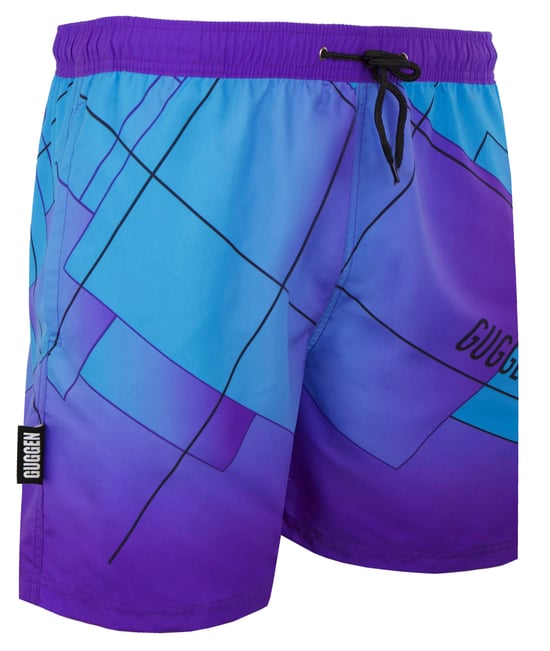Herren Badehose Kariert Lila - Image 3