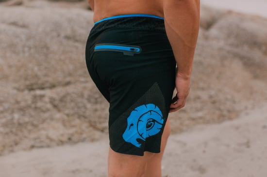 Herren Badehose mit Reißverschlusstasche Surfshorts - Image 3