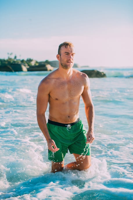 Herren Badehose Kariert - Image 3