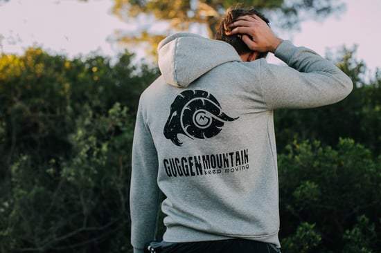 Herren Wandern Kapuzenpullover H06 mit Reißverschluss mit Logo Hellgrau - Image 5